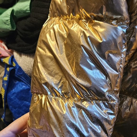 Gold TNA The Super Puff Jacket Lg - Picture 6 of 7